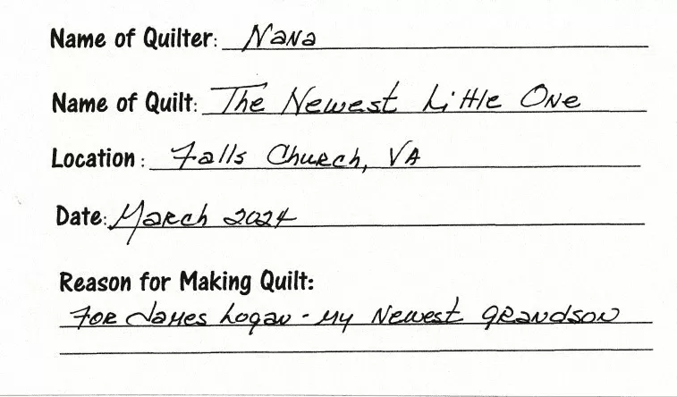 Traditional quilt label Traditional quilt label