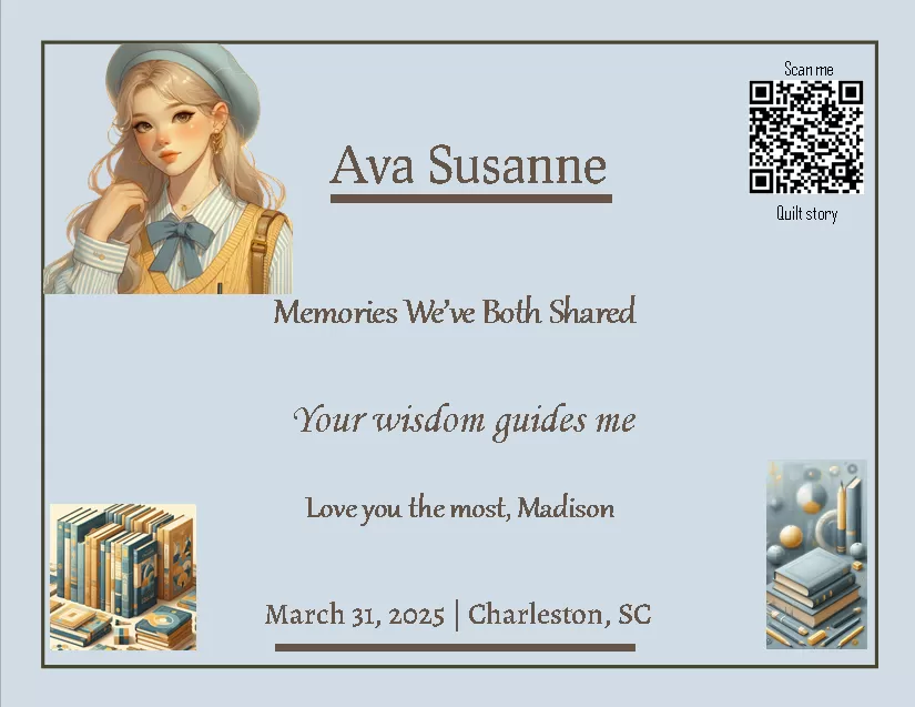 Custom quilt label - Halloween Custom quilt label - Halloween